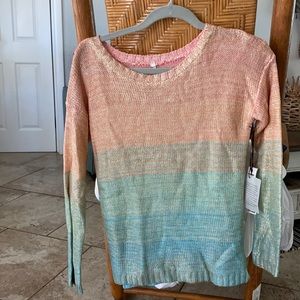 Beautiful gold foil sweater NWT